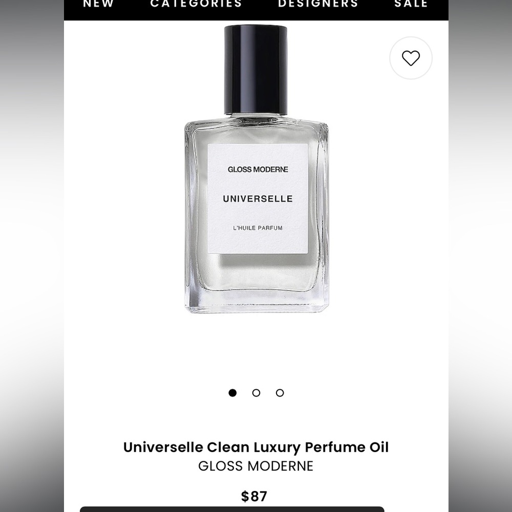 Universelle Clean Luxury Perfume Oil - Black and White